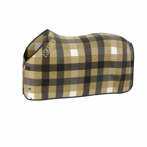 Derka polarowa FLEECE CHECK Heritage 25/26 - Eskadron - caradamom/white/navy/black truffle