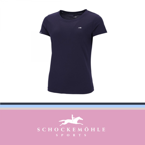 Koszulka damska SP Jessy SS26 - Schockemohle - dark navy