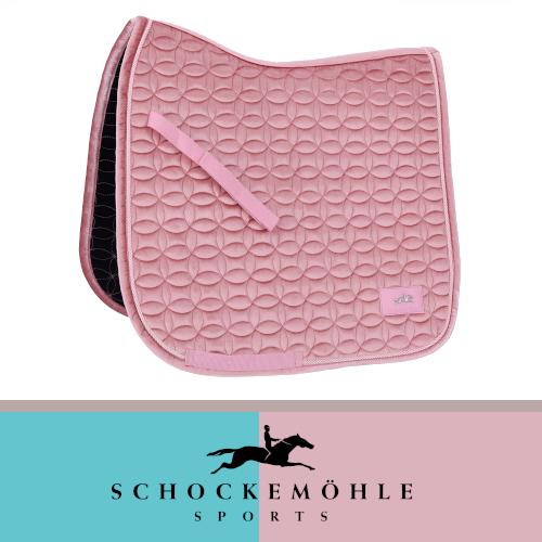 Potnik ujeżdżeniowy Velvet Balance Pad Dressage Style SS25 - Schockemohle - dusty pink