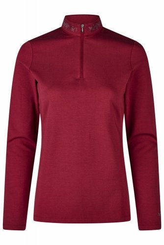 Bluzka damska STRASS SHIRT 6273 SPORTS - Pikeur - rumba red