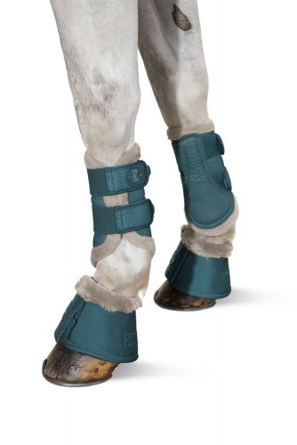 Kaloszki Eskadron FAUX FUR - CLASSIC SPORTS - jesień-zima 2019/2020 - tealblue