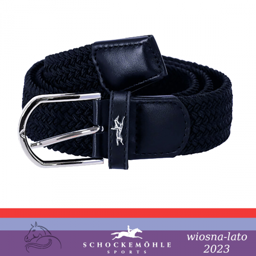 Pasek do spodni pleciony SPORTY LOGO II SS 2023 - Schockemohle - dark blue