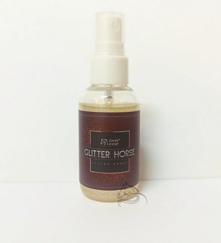 Spray z brokatem do sierści, grzywy i ogona Glitter Horse Silver Spray 50 ml - Over Horse