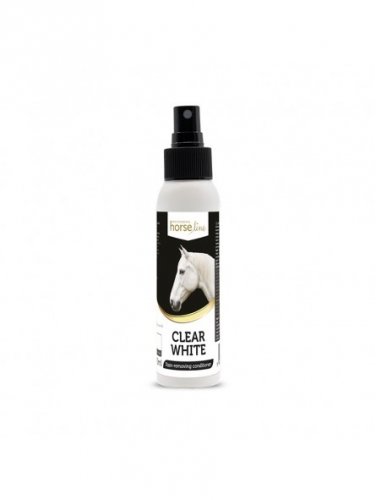 Odżywka odplamiająca dla siwych koni Clear White 100 ml - HorseLine PRO 