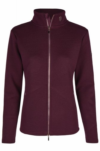 Bluza damska funkcyjna FULL-ZIP Heritage 23/24 - Eskadron - cassis