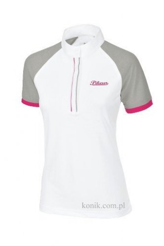 Koszulka konkursowa damska wiosna-lato 2016 PIKEUR - white/grey