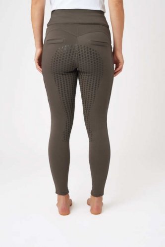 Legginsy damskie zimowe EVELINA THERMO - B//Vertigo - major brown
