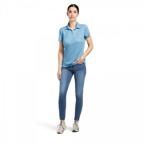 Koszulka damska TALENT SS POLO - Ariat - saxony blue
