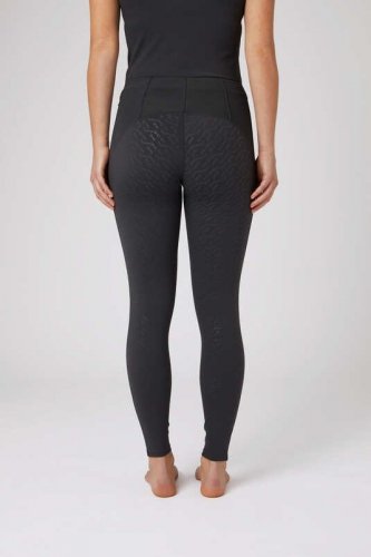 Legginsy jeździeckie damskie z filtrem UV CIANDRA - Horze - charcoal grey