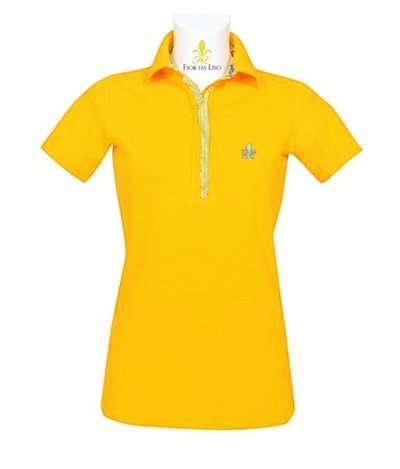 Koszulka polo CLASSIC NEW damska - FIOR DA LISO - yellow