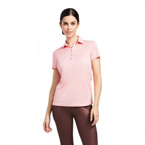 Koszulka damska TALENT SS POLO - Ariat - peach blossom