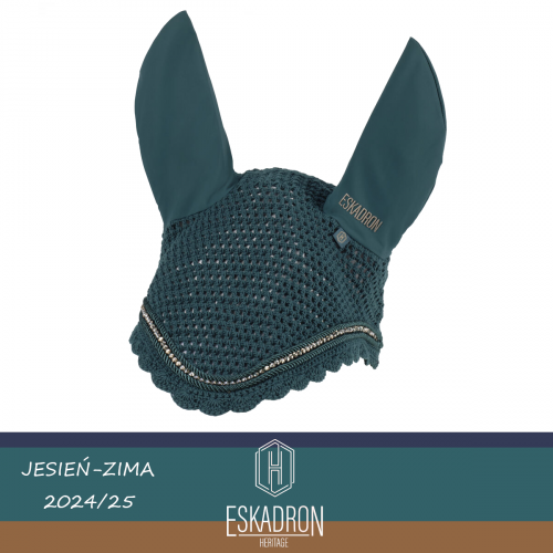 Nauszniki CRYSTAL SHETTY Heritage AW 24/25 - Eskadron - vintage green