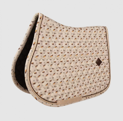 Potnik Pad Velvet Horse printing Show - Kentucky - beige - PONY