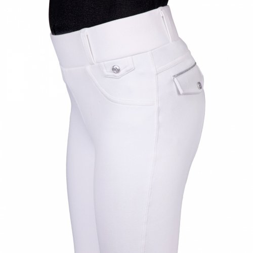 Legginsy jeździeckie zimowe JULIET JUNIOR Full Grip AW 24/25 - QHP