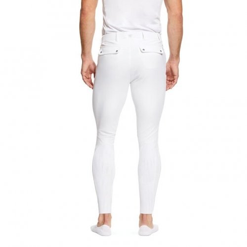 Bryczesy męskie TRI FACTOR z lejem kolanowym silikonowym SS20 - ARIAT - white