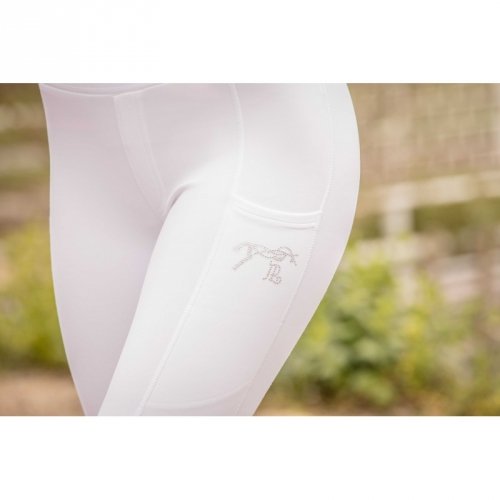 Legginsy damskie Delphe - PENELOPE - białe