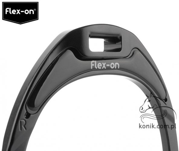 Strzemiona aluminiowe z kolacami - Flex-on - czarny