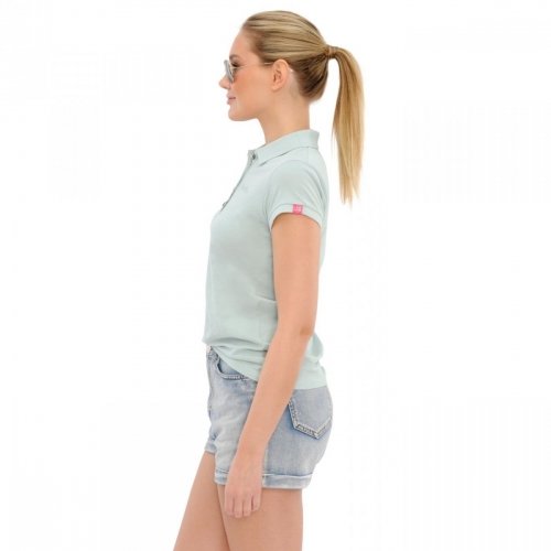 Koszulka damska EVI POLO SS22 - Spooks - powder mint