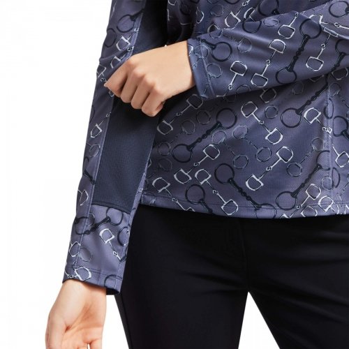 Bluzka damska SUNSTOPPER 2.0 - Ariat - charcoal bit print