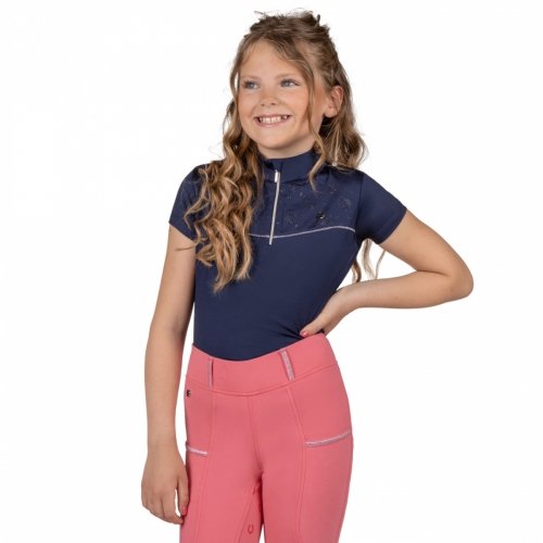 Koszulka sportowa młodzieżowa JAILY SS25 - QHP - evening blue