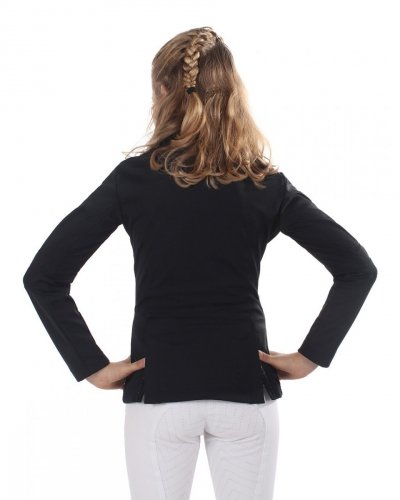 Frak jeździecki młodzieżowy Juliet - QHP - black