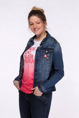 Kurtka jeansowa JEANIE ESKADRON Equestrian Fanatics SS 2018 - denim navy