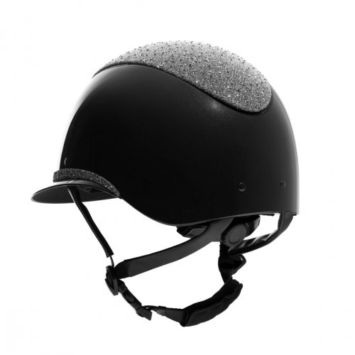 Kask Luxury Rhinestones - black/silver - EQUESTRO