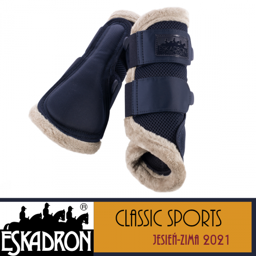 Ochraniacze MESH FAUXFUR - Classic Sports A/W 21 - Eskadron - dark navy