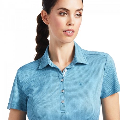 Koszulka damska TALENT SS POLO - Ariat - saxony blue