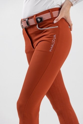 Bryczesy damskie VOGUE Grip - Harcour - terra cotta