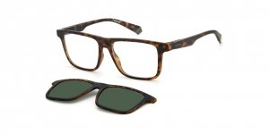 OKULARY KOREKCYJNE POLAROID PLD 2131CS N9P 55 ROZMIAR M + NAKŁADKA Z POLARYZACJĄ