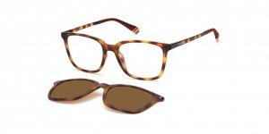 OKULARY KOREKCYJNE POLAROID PLD 6136CS 086 51 ROZMIAR M + NAKŁADKA Z POLARYZACJĄ
