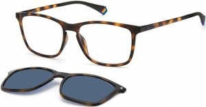 OKULARY KOREKCYJNE POLAROID PLD 6139C 086 55 ROZMIAR M Z NAKŁADKĄ POLARYZACYJNĄ