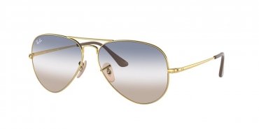 OKULARY RAY-BAN® AVIATOR METAL II RB 3689 001/GD 58 ROZMIAR M