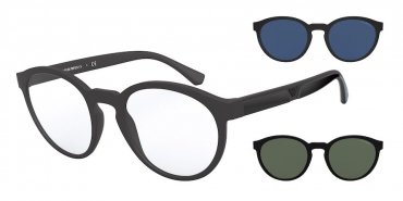 OKULARY KOREKCYJNE EMPORIO ARMANI EA 4152 58011W 52 ROZMIAR M + NAKŁADKI