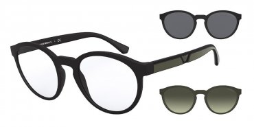 OKULARY KOREKCYJNE EMPORIO ARMANI EA 4152 50421W 52 ROZMIAR M + NAKŁADKI