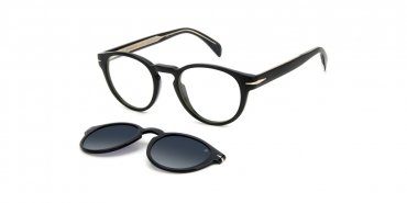 OKULARY KOREKCYJNE DAVID BECKHAM DB 7104CS 807/WJ 49 ROZMIAR S + NAKŁADKA Z POLARYZACJĄ