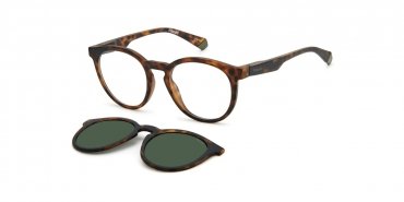 OKULARY KOREKCYJNE POLAROID PLD 2132CS N9P 49 ROZMIAR S + NAKŁADKA Z POLARYZACJĄ