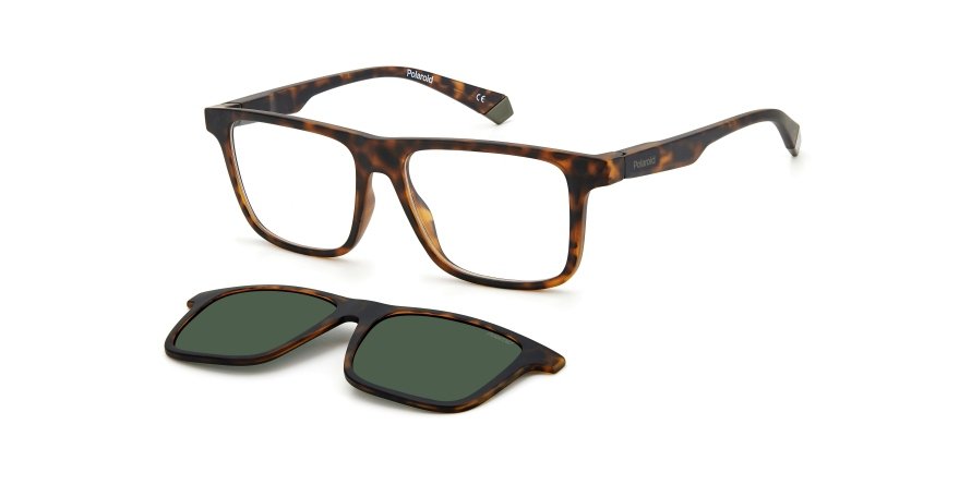 OKULARY KOREKCYJNE POLAROID PLD 2131CS N9P 55 ROZMIAR M + NAKŁADKA Z POLARYZACJĄ