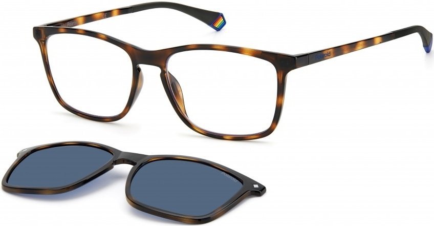 OKULARY KOREKCYJNE POLAROID PLD 6139C 086 55 ROZMIAR M Z NAKŁADKĄ POLARYZACYJNĄ