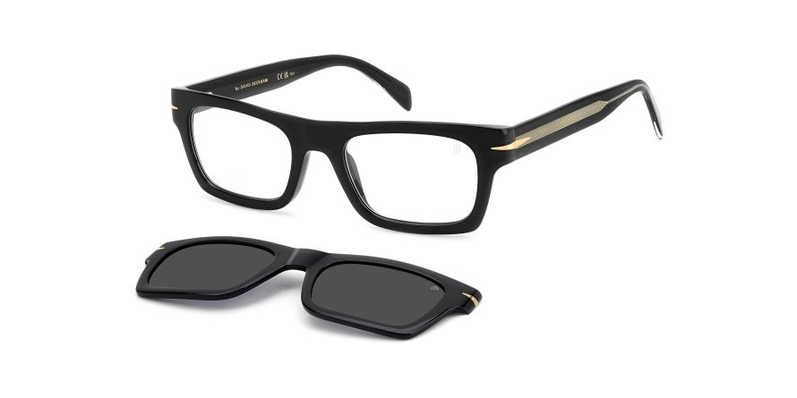 OKULARY KOREKCYJNE DAVID BECKHAM DB 7129CS 807 51 ROZMIAR M + NAKŁADKA Z POLARYZACJĄ