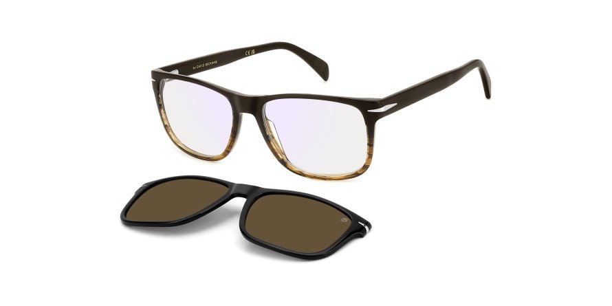 OKULARY KOREKCYJNE DAVID BECKHAM DB 1188C 0MY 57 ROZMIAR M + NAKŁADKA Z POLARYZACJĄ