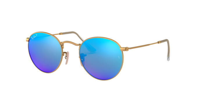 OKULARY RAY-BAN® ROUND METAL RB 3447 112/4L 53 ROZMIAR L Z POLARYZACJĄ