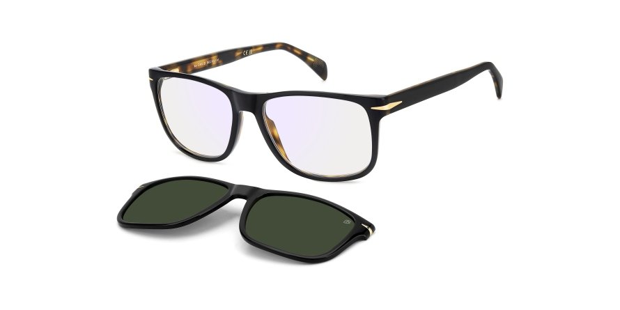 OKULARY KOREKCYJNE DAVID BECKHAM DB 1188C WR7 57 ROZMIAR M + NAKŁADKA Z POLARYZACJĄ