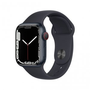 Apple Watch Series 7 41mm GPS + Cellular (LTE) Koperta z aluminium w kolorze północy z paskiem sportowym w kolorze północy