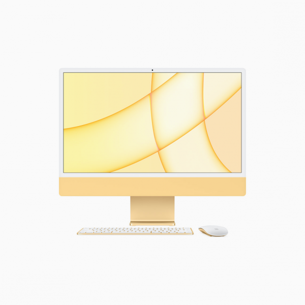 Apple iMac 24&quot; 4,5K Retina M1 8-core CPU + 8-core GPU / 16GB / 512GB SSD / Gigabit Ethernet / Żółty (Yellow) - 2021