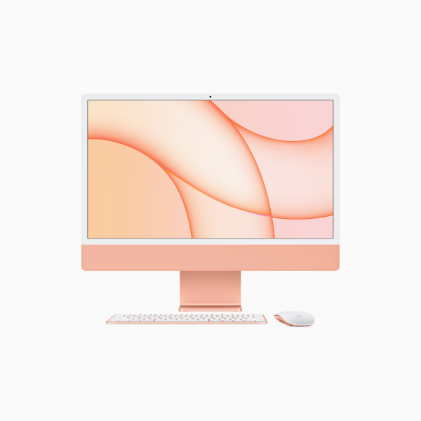 Apple iMac 24&quot; 4,5K Retina M1 8-core CPU + 8-core GPU / 16GB / 1TB SSD / Gigabit Ethernet / Pomarańczowy (Orange) - 2021