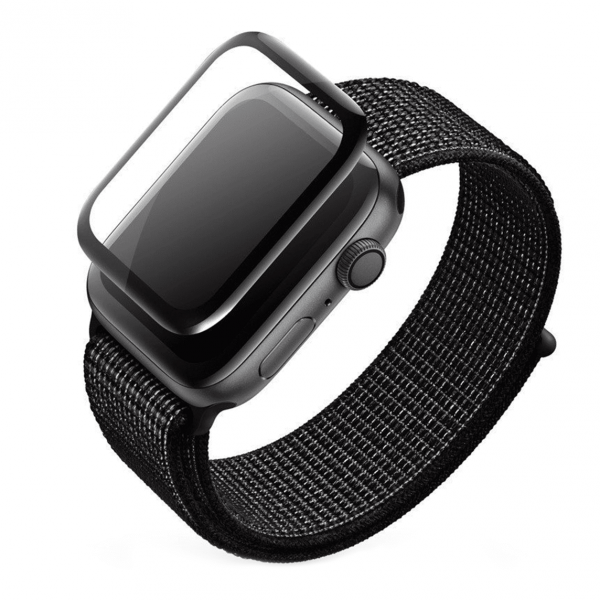 High Five 3D Black Full Glue Screen Protector - Szkło ochronne do zegarka Apple Watch 44mm