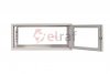 Szafa wisząca SIMPLE 19 4Ux555x400 mm IP20 ściany boczne pełne drzwi z szybą RAL 7035 19-8006SZWS-19-4U-40-DS