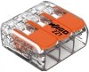 Szybkozłączka uniwersalna LINKA/DRUT 3x 0,2-4mm2 WAGO 221-413 (Paczka 50szt.)